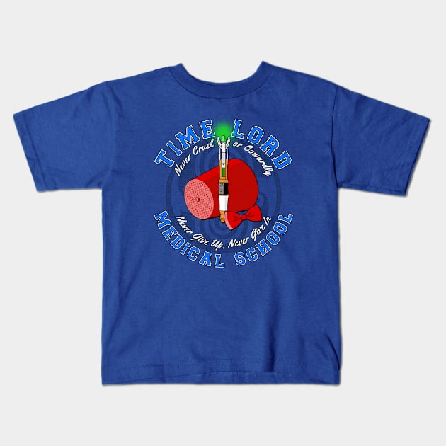 Time Lord Medical School 11 Kids T-Shirt by DrRoger